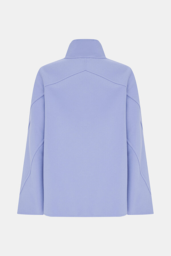 LILAC WOOL/POLYAMIDE REEFER JACKET 7