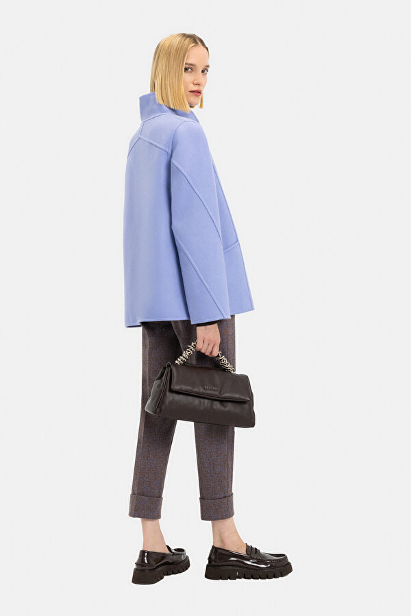 LILAC WOOL/POLYAMIDE REEFER JACKET 2
