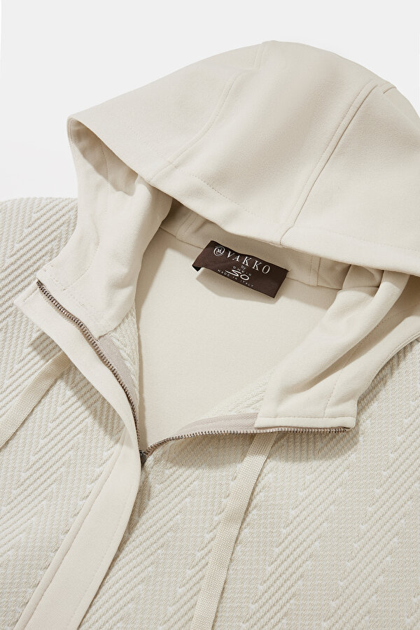 ECRU HOODIE SWEATSHIRT 6
