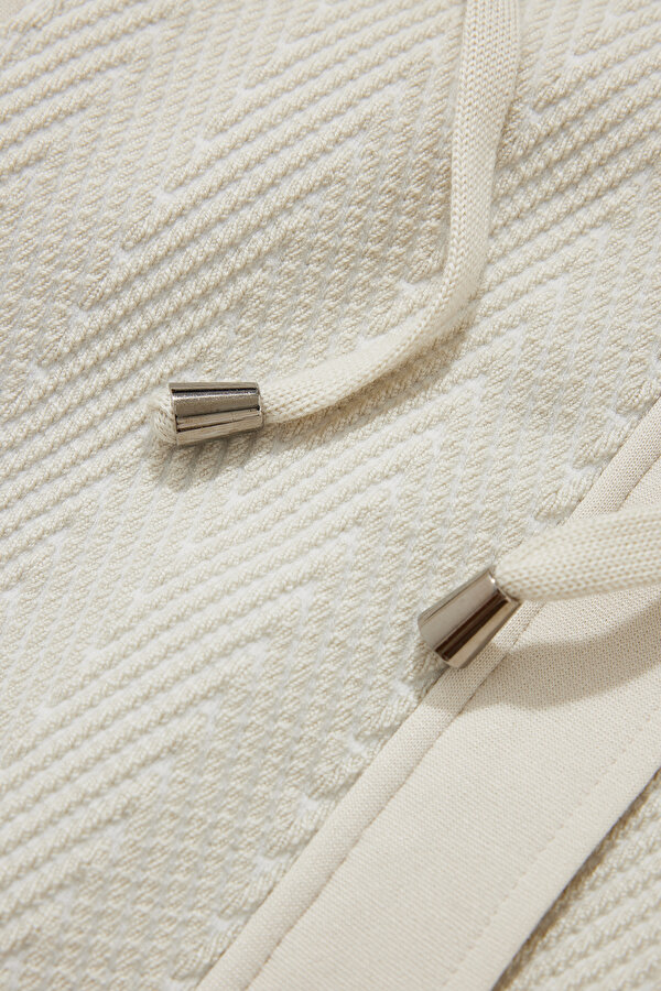ECRU HOODIE SWEATSHIRT 7