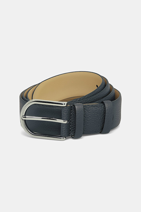 NAVY BLUE LEATHER BELT