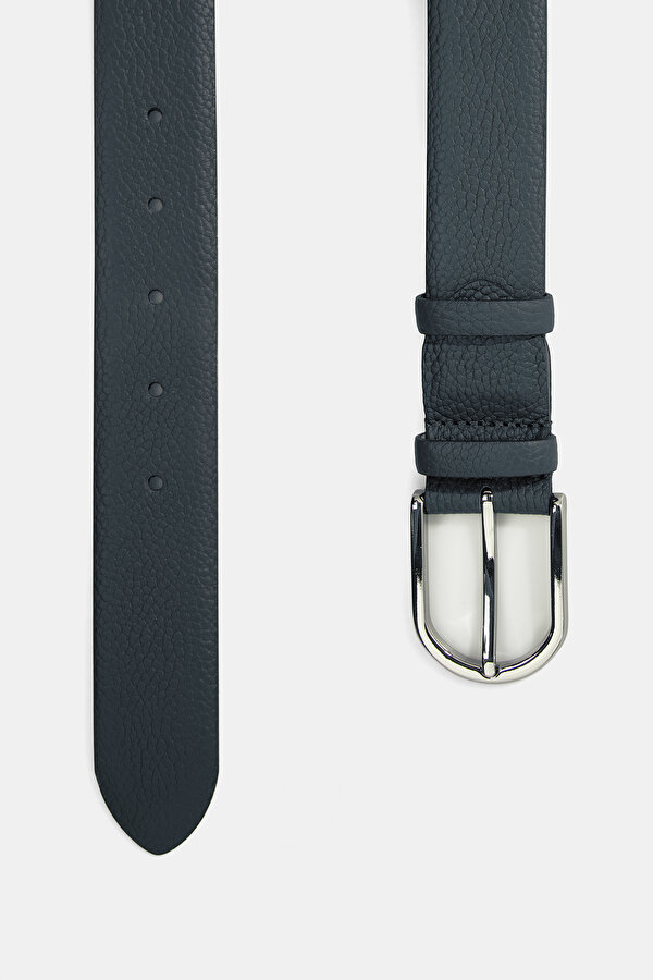 NAVY BLUE LEATHER BELT 2