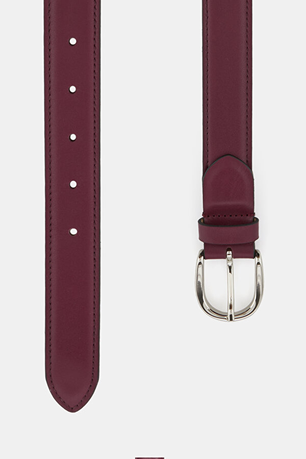 MAROON LEATHER BELT 2