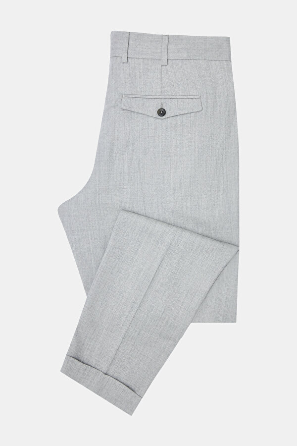 AÇIK GRİ DÜZ FLANEL PANTOLON 6