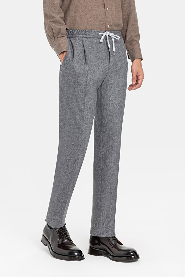 GRİ DÜZ FLANEL PANTOLON 2