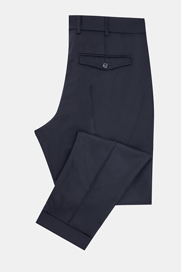 LACİVERT DÜZ FLANEL PANTOLON 7