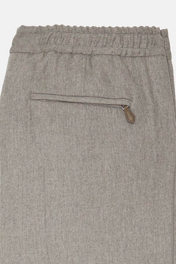 BEJ DÜZ FLANEL PANTOLON 7