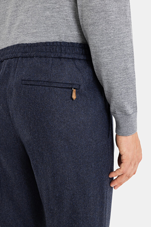 LACİVERT DÜZ FLANEL PANTOLON 6