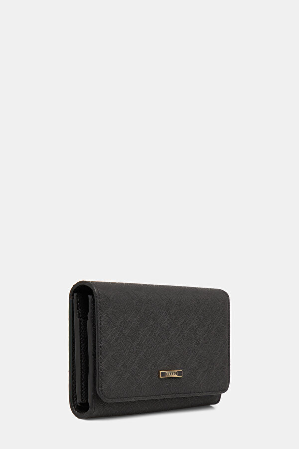 BLACK MONOGRAM WALLET 2