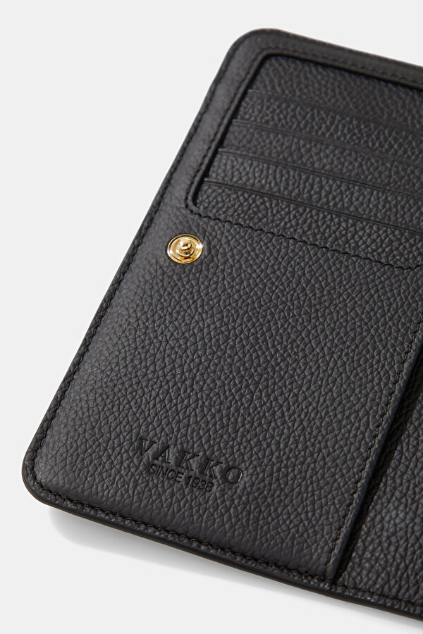 BLACK MONOGRAM WALLET 6