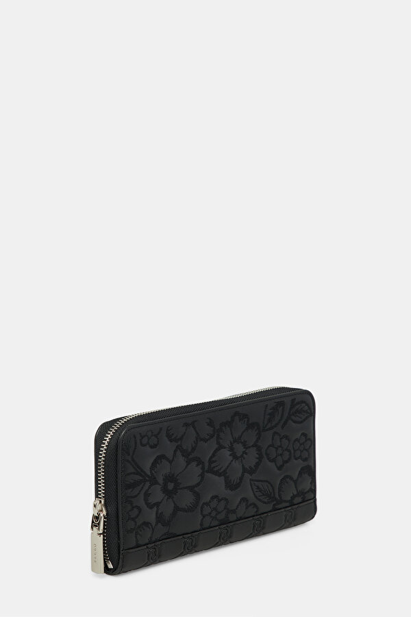 BLACK MONOGRAM LEATHER WALLET 2