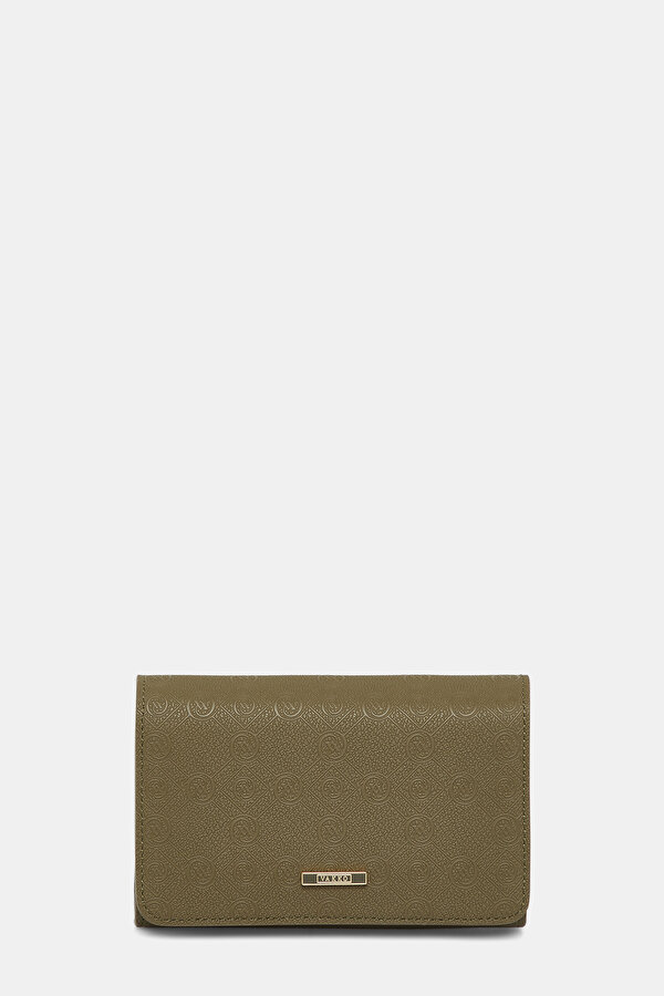 KHAKI MONOGRAM WALLET