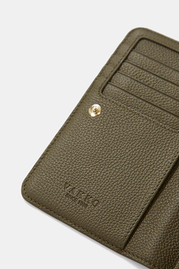 KHAKI MONOGRAM WALLET 6