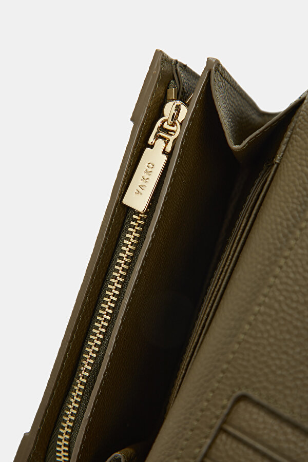 KHAKI MONOGRAM WALLET 7