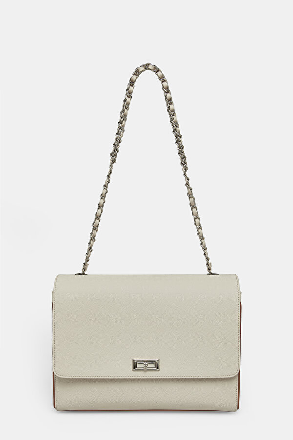 TAN MONOGRAM BAG