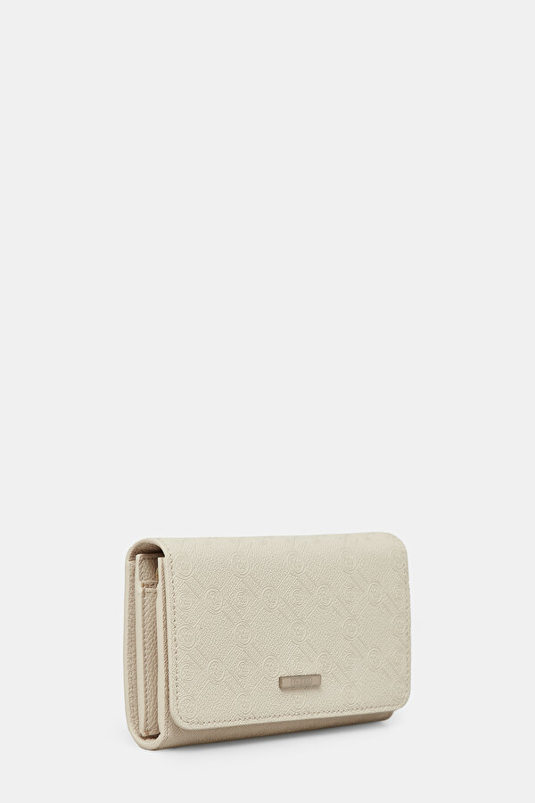ECRU MONOGRAM WALLET 2