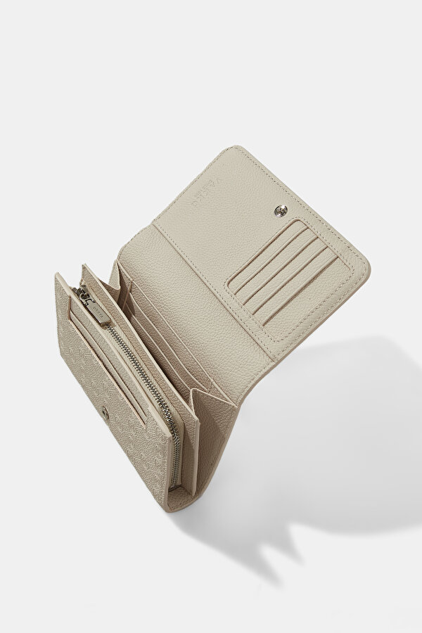 ECRU MONOGRAM WALLET 6