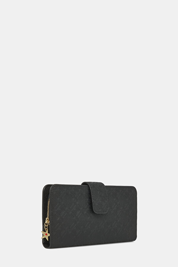BLACK MONOGRAM WALLET 2