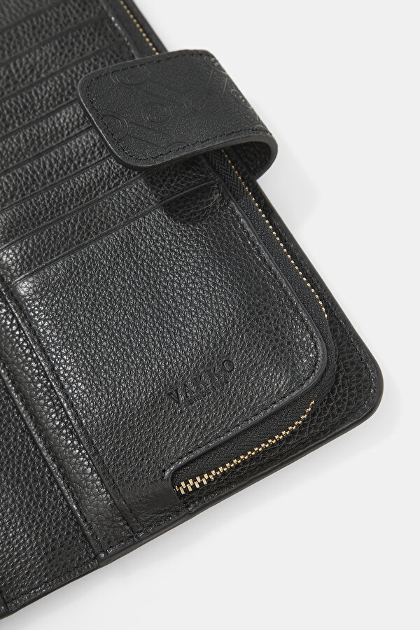 BLACK MONOGRAM WALLET 6