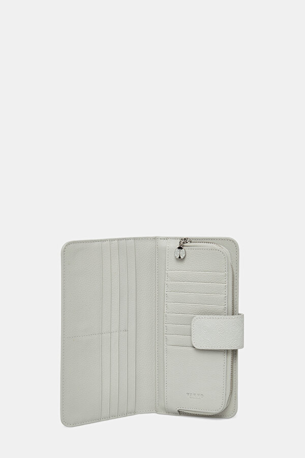 GREY MONOGRAM WALLET 6