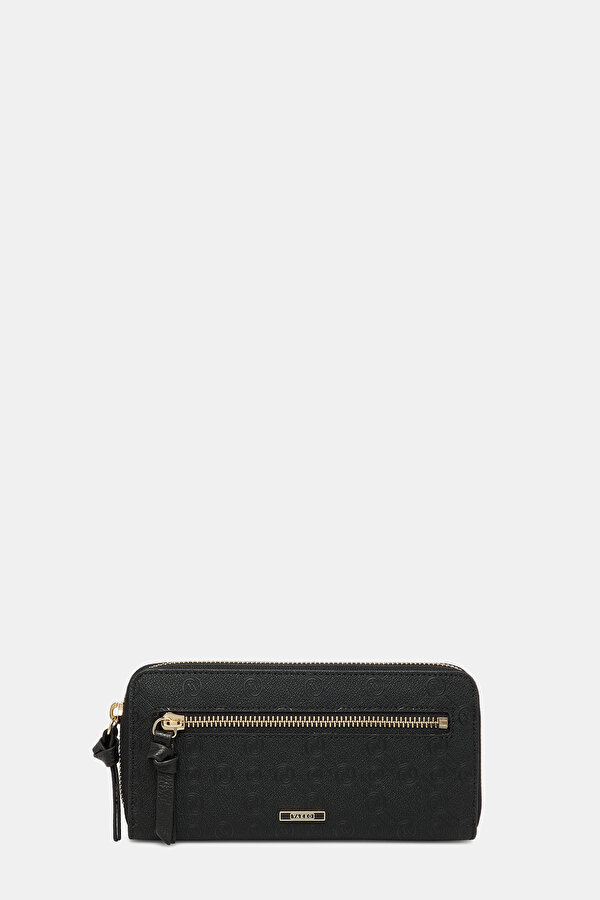 BLACK MONOGRAM WALLET