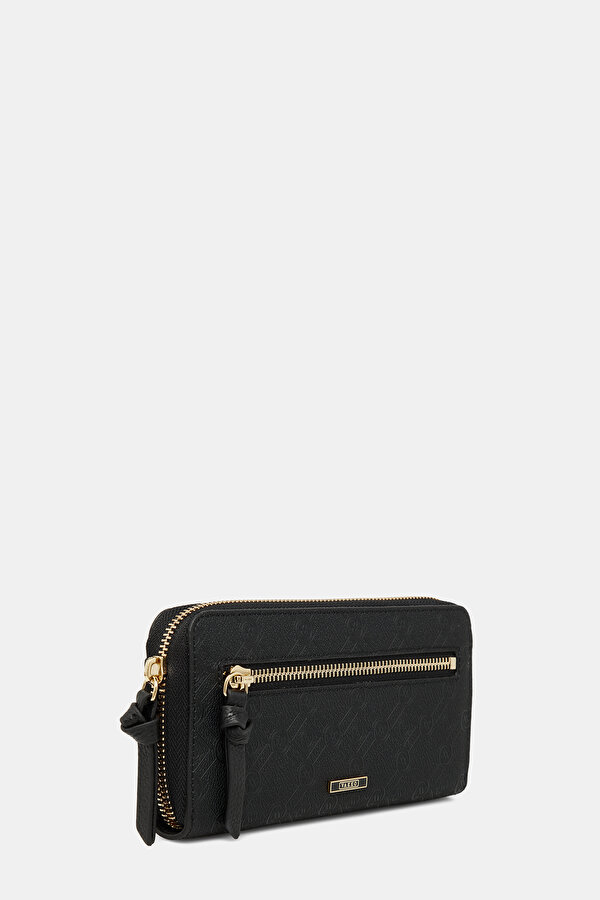 BLACK MONOGRAM WALLET 2