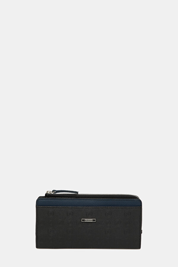 NAVY BLUE MONOGRAM WALLET