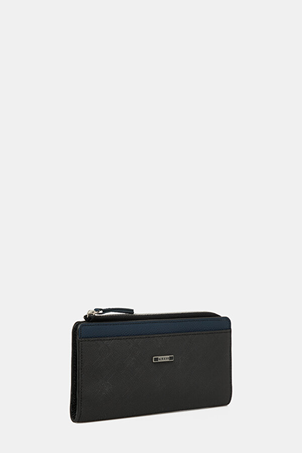 NAVY BLUE MONOGRAM WALLET 2