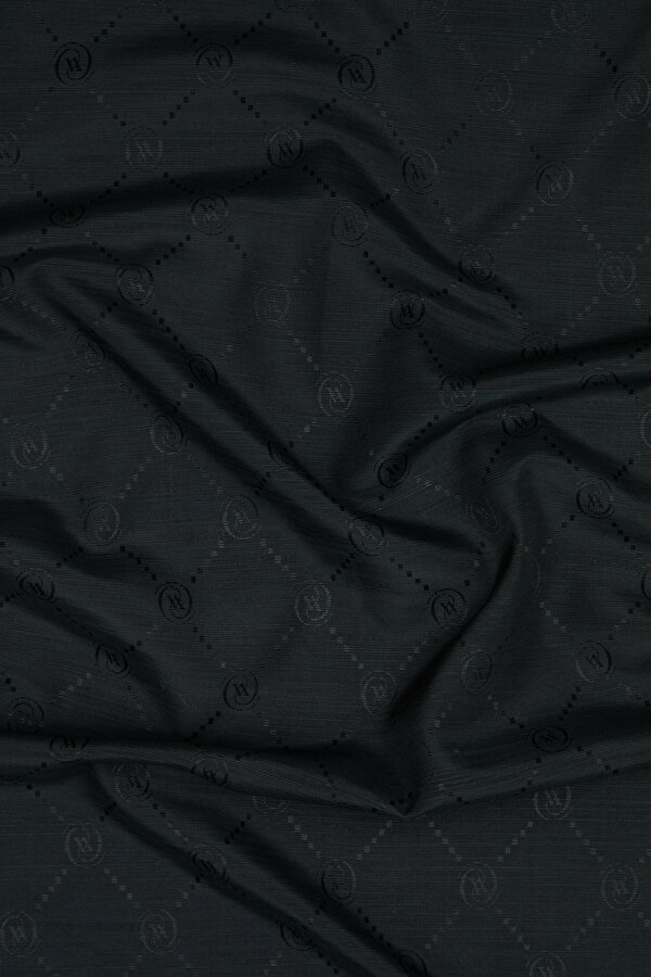 BLACK COTTON/SILK SHAWL 2