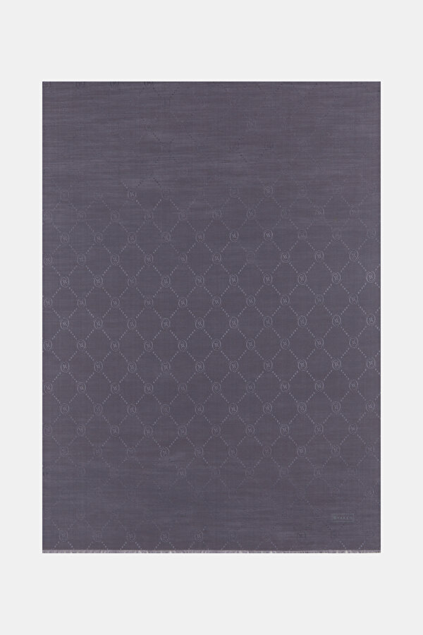ANTHRACITE COTTON/SILK SHAWL