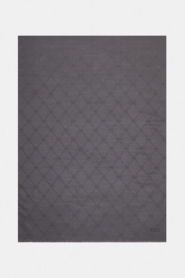 GREY COTTON/SILK SHAWL