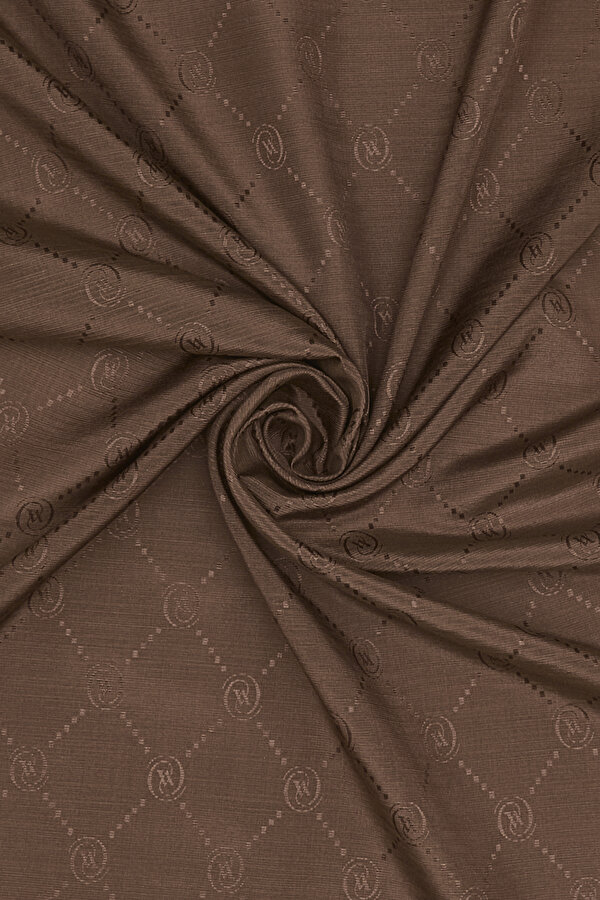 RED BROWN COTTON/SILK SHAWL 2