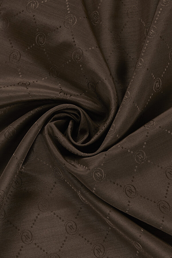 DARK BROWN COTTON/SILK SHAWL 2
