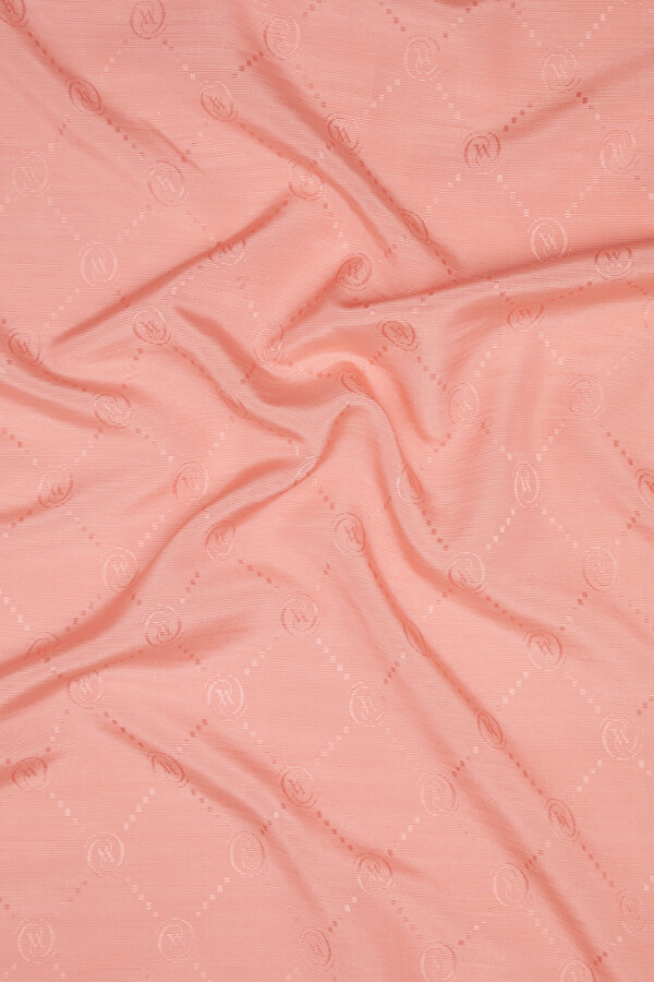SALMON COTTON/SILK SHAWL 2