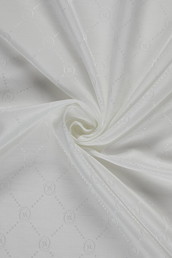 WHITE COTTON/SILK SHAWL 2