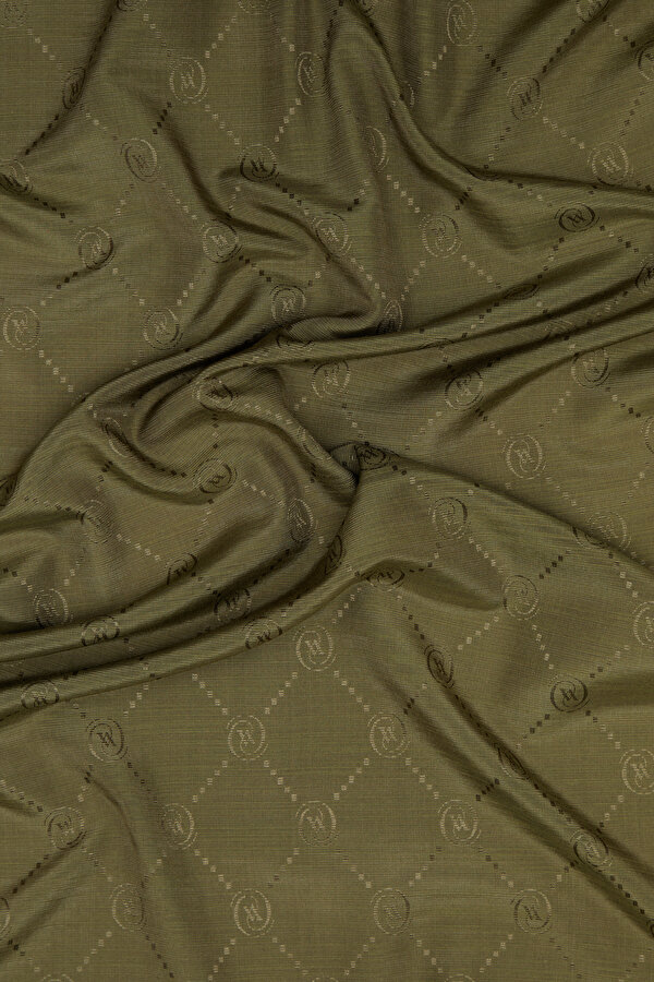 KHAKI COTTON/SILK SHAWL 2