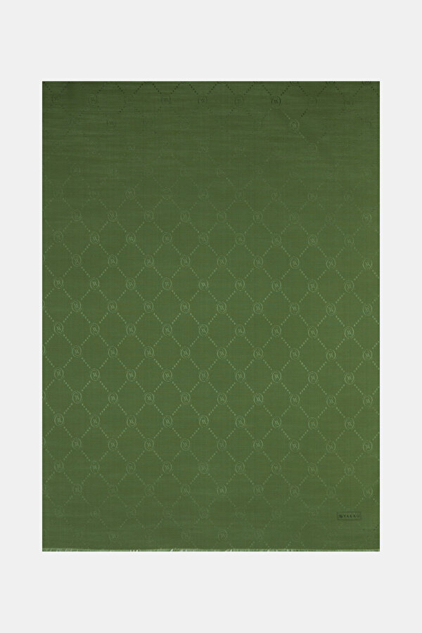LIGHT GREEN COTTON/SILK SHAWL