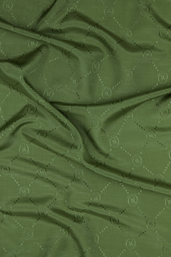 LIGHT GREEN COTTON/SILK SHAWL 2