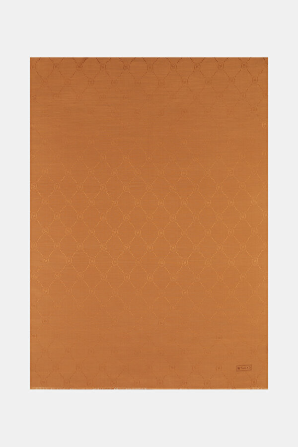 TAN COTTON/SILK SHAWL