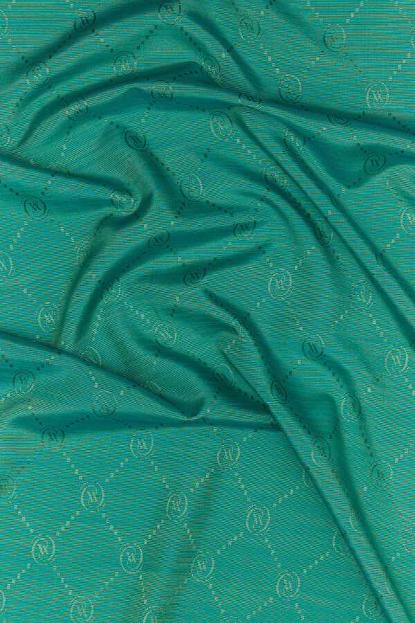 EMERALD GREEN COTTON/SILK SHAWL 2