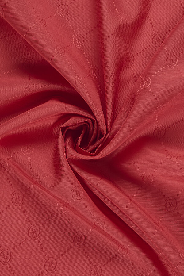 DARK RED COTTON/SILK SHAWL 2