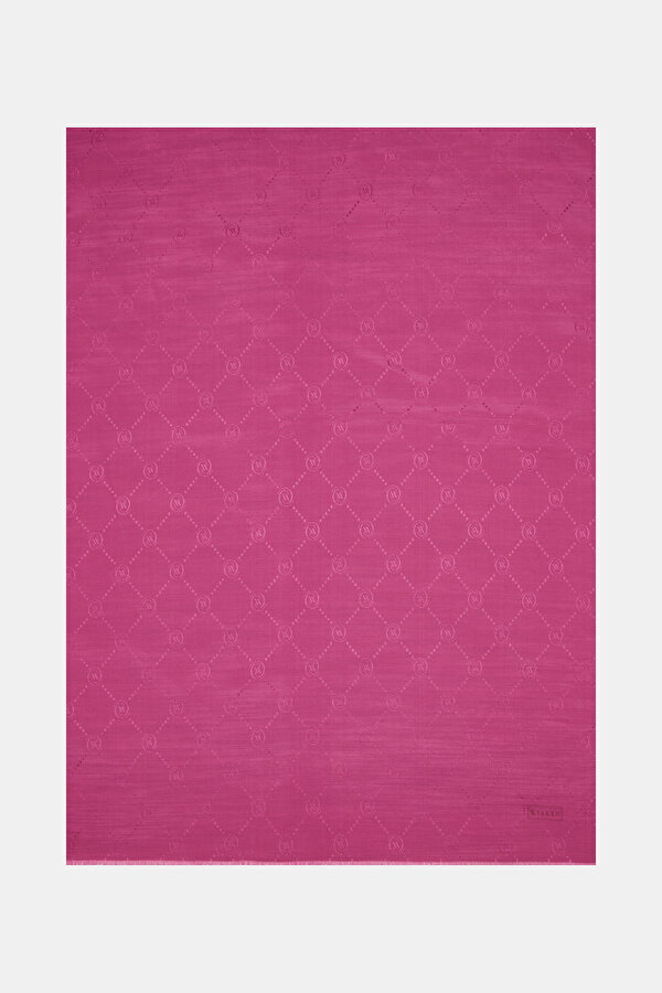 FUCHSIA COTTON/SILK SHAWL
