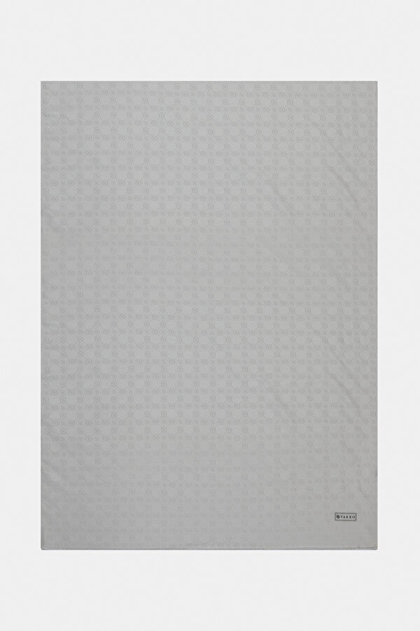 WHITE COTTON/SILK SHAWL