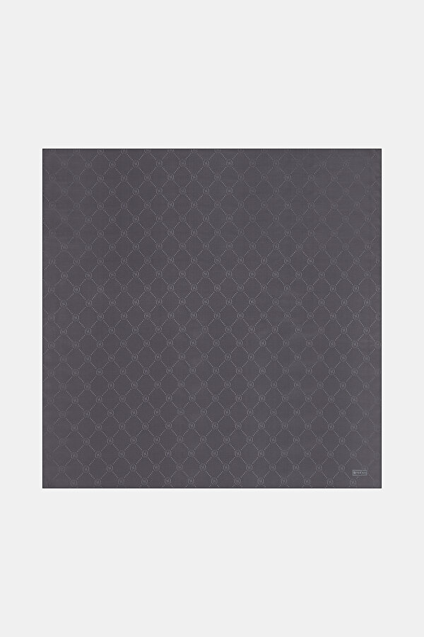 ANTHRACITE COTTON/SILK SCARF
