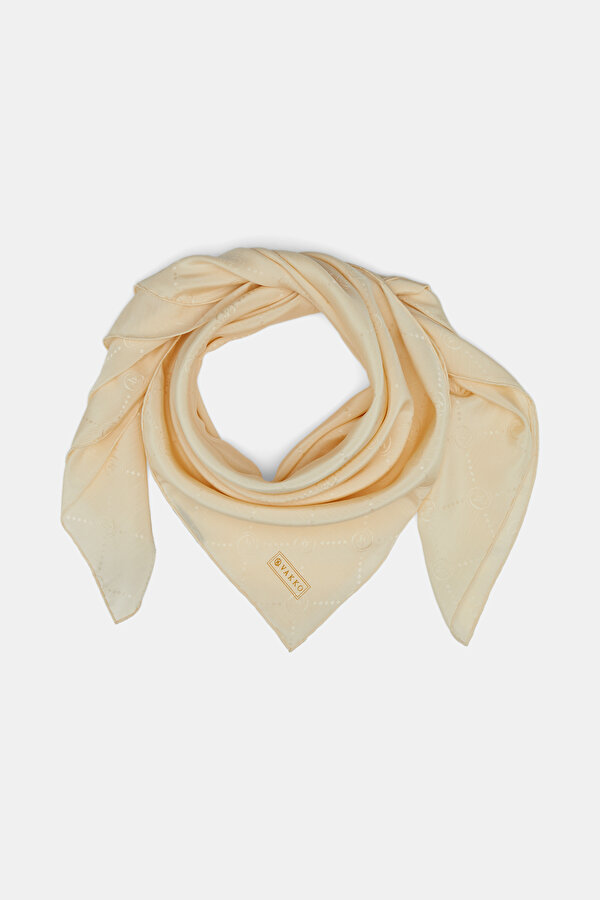 ECRU COTTON/SILK SCARF 2