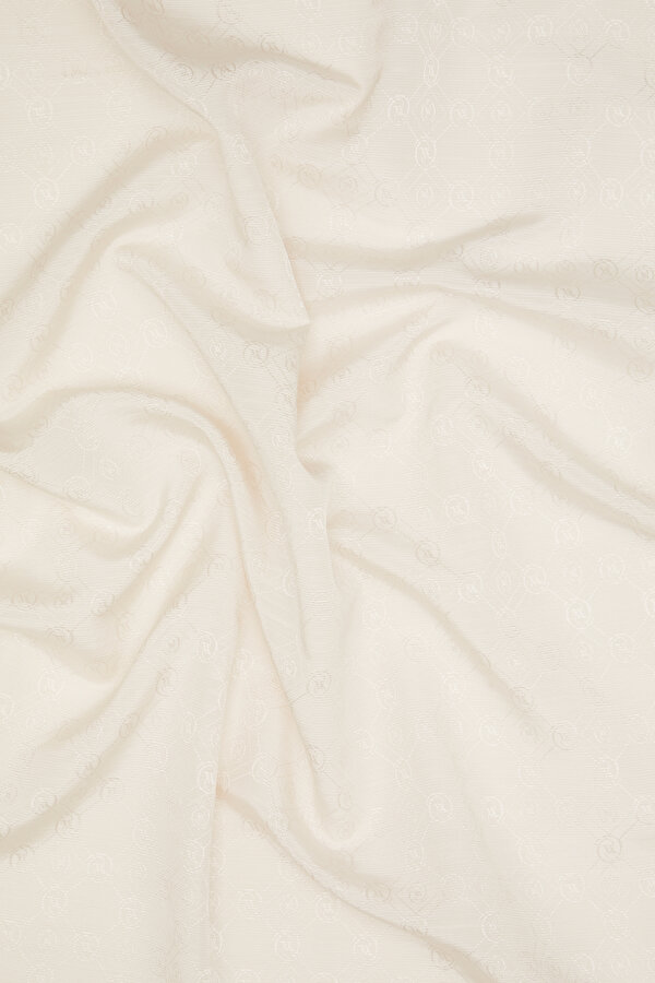 LIGHT GREY COTTON/SILK SCARF 2
