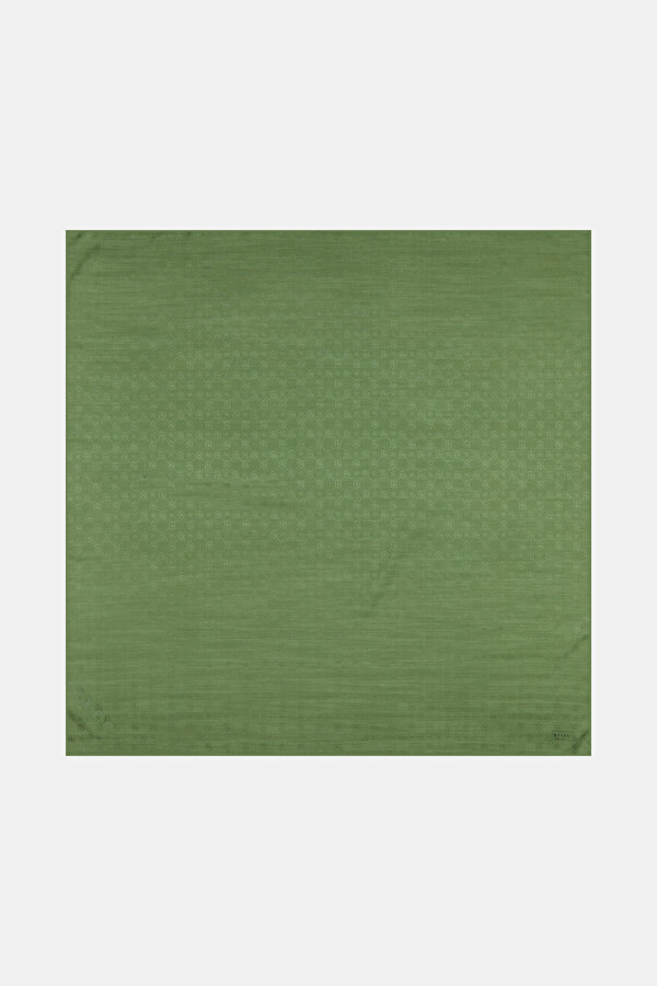 LIGHT GREEN COTTON/SILK SCARF