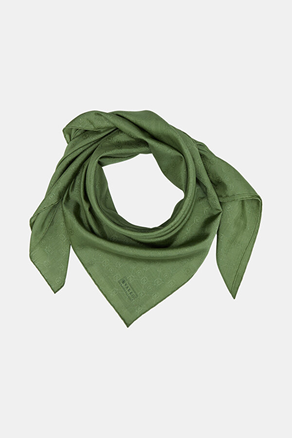 LIGHT GREEN COTTON/SILK SCARF 2