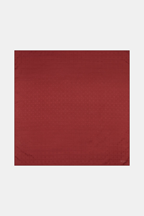 MAROON COTTON/SILK SCARF