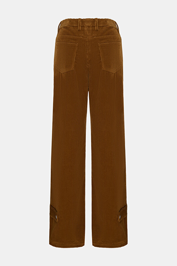TAN STRAİGHT CUT TROUSERS 2
